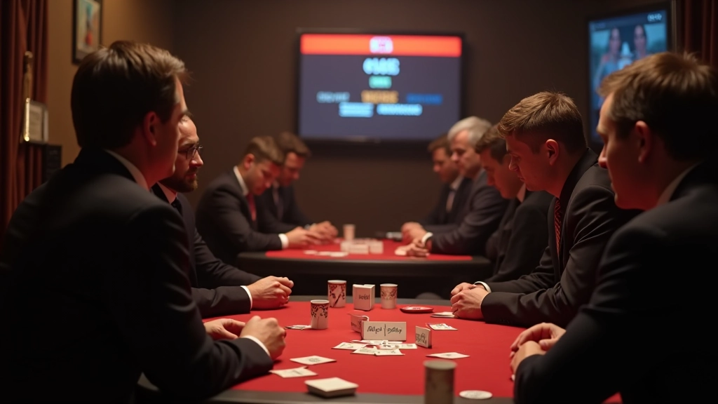 Tournament players competing at organized event