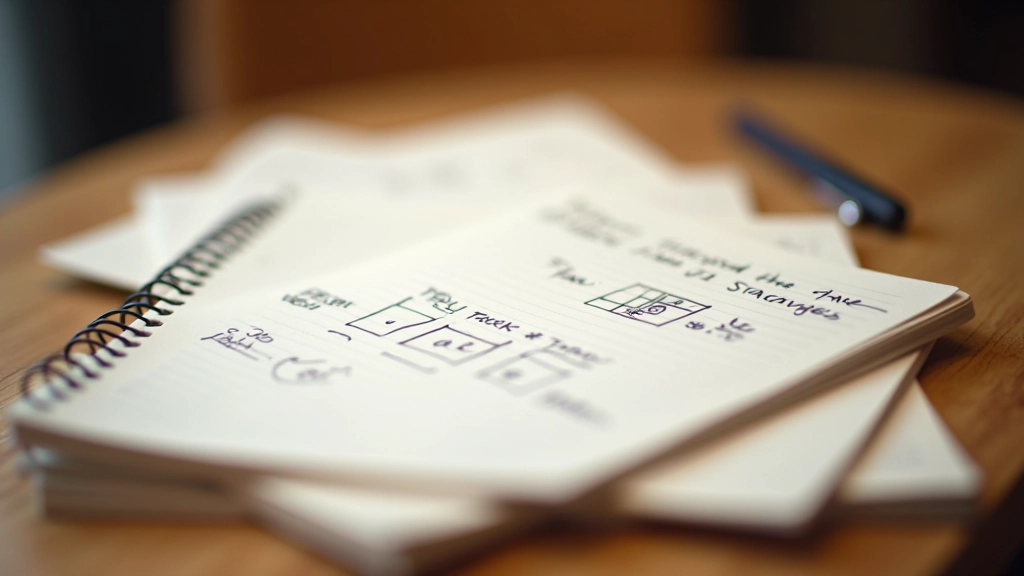 Notepad with strategic notes and voting patterns tracked during competitive Mafia gameplay