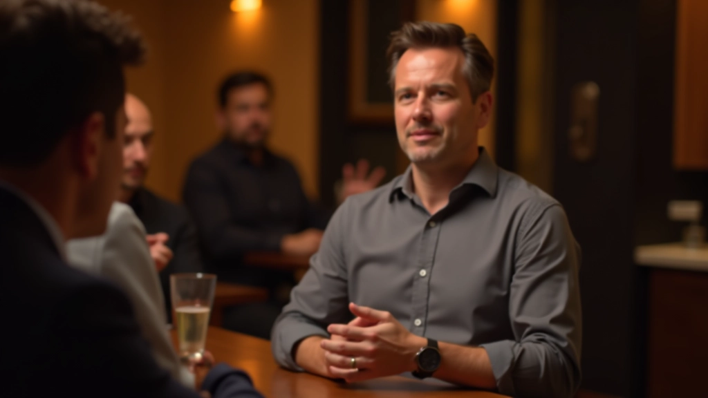 Person explaining game rules to group of adults sitting around table with confused and interested expressions